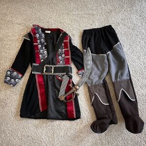 Boys pirate costume with sword
